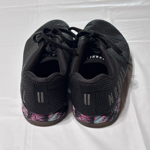 NOBULL Shoes Womens 7.5 Black Floral Colorful Gym Training Crossfit Sneaker - Picture 4 of 9